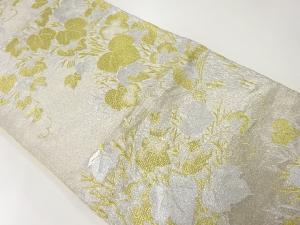 アンティーク　蔦の葉模様織出し袋帯（材料）